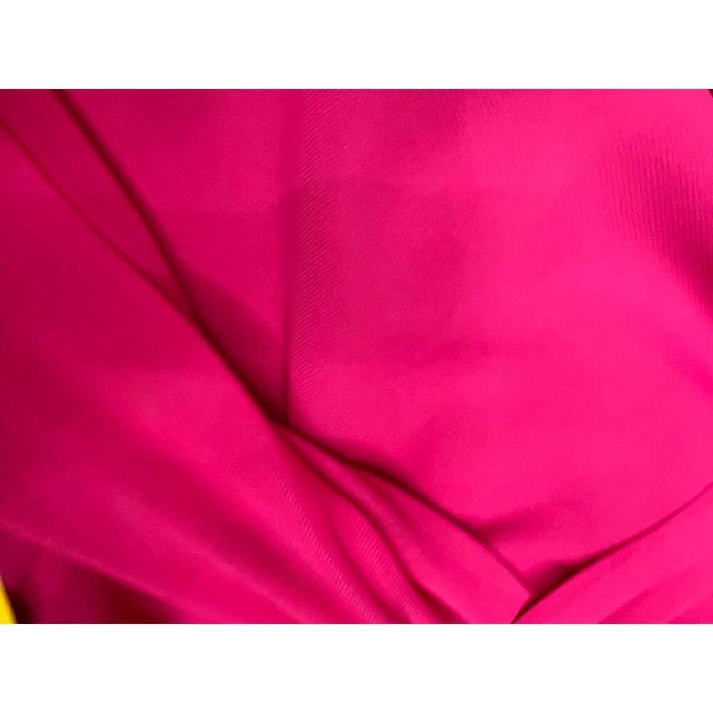 Hot Pink Chiffon Maxi Dress Size 8 NWT Bridesmaid Wedding Guest Side Slit - Picture 6 of 8